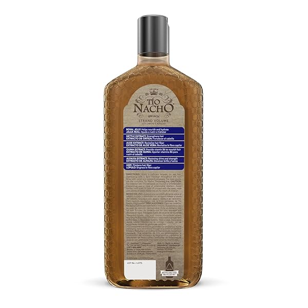 TIO NACHO THICKENING SHAMPOO FOR THINNING HAIR FOR WOMEN & MEN WITH ROYAL JELLY & NETTLE EXTRACT – VOLUMIZING HAIR LOSS SHAMPOO FOR FINE HAIR, PARABEN FREE, 14 FL OZ