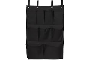American Supply 9 Pockets Amenity Organizer Housekeeping Cart Bag Black