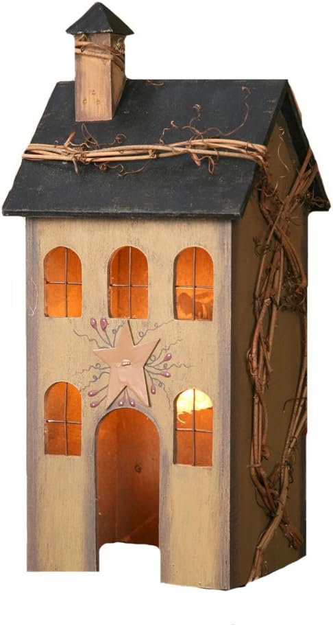 Primitive Home Electric Light, 5 by 12 by 4-Inch, Medium, Tan