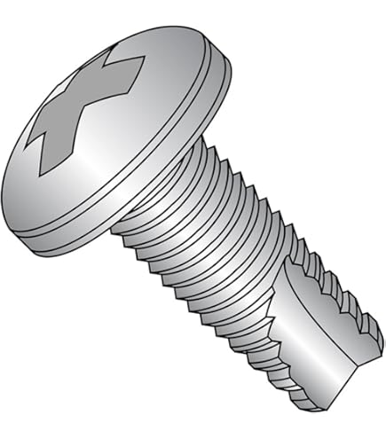 Small Parts 12163PP Steel Thread Cutting Screw, Zinc Plated