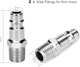 Sukudon 10 pcs Air Line Connectors 1/4 BSP Quick Release Fittings view 5