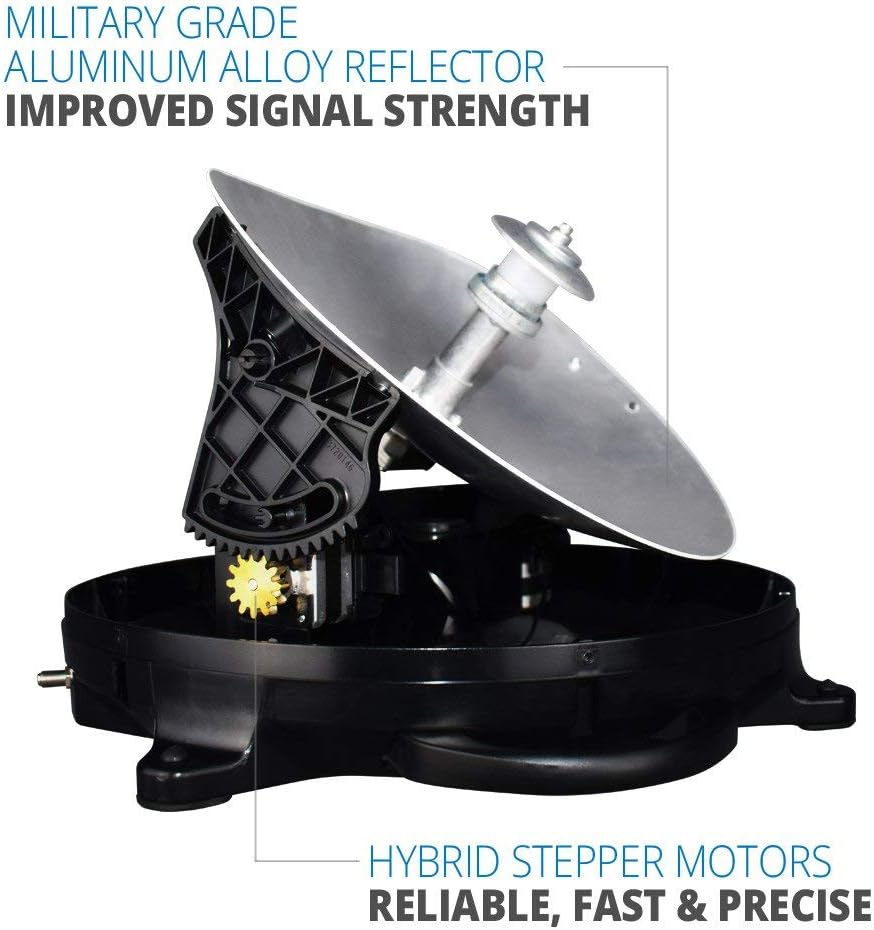 Winegard Dish Playmaker Dual Portable Automatic Satellite Antenna with Dish Wally HD Receiver: Automotive
