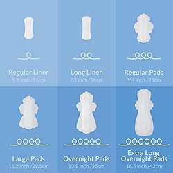 100% Large Organic Pads for Women, Ultra Thin Heavy