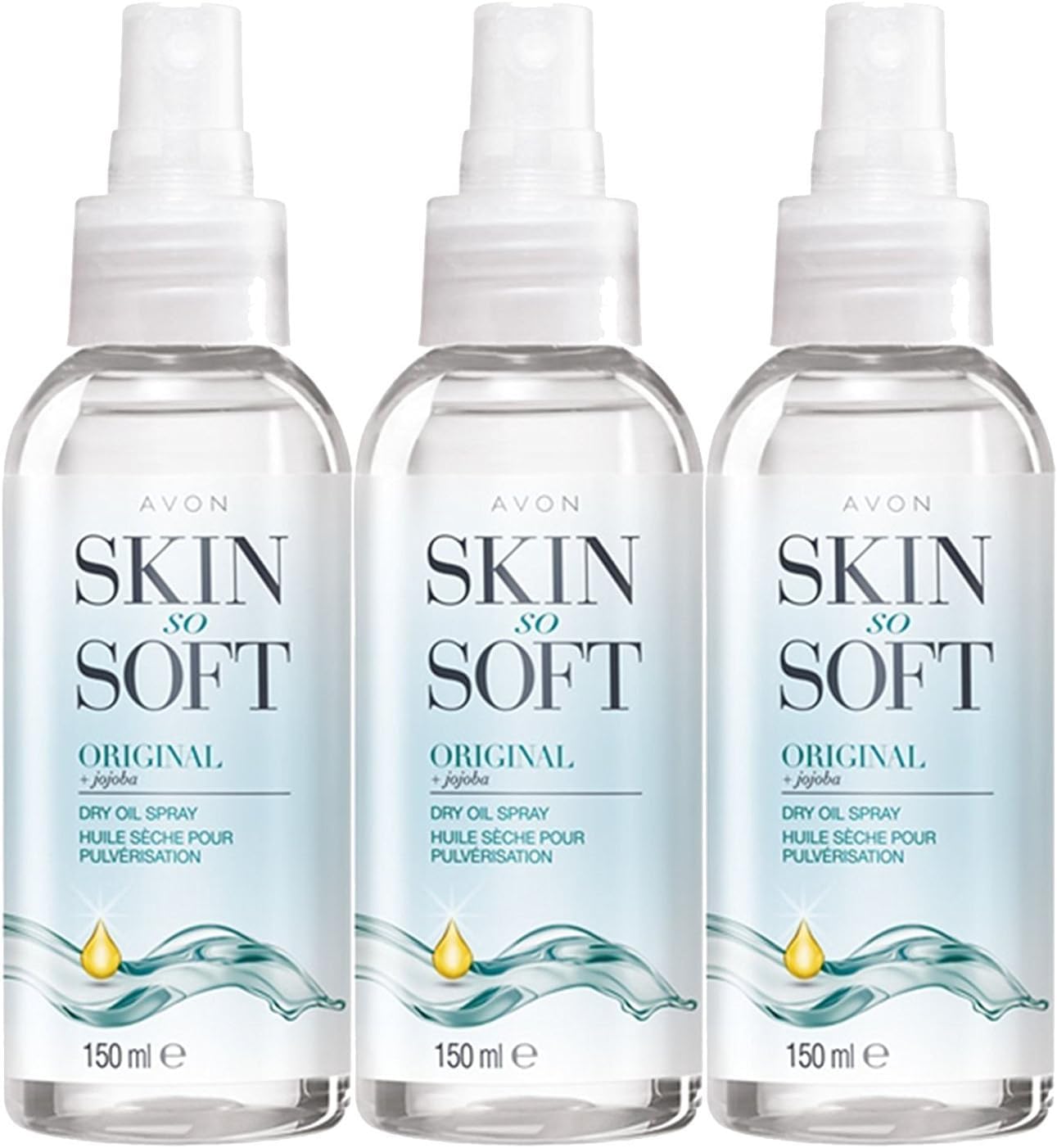 Skin so Soft Original Dry Oil Spray with Jojoba 150ml – pack 3
