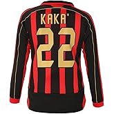 Milan Kaka #22 Retro Men’s Soccer Jersey Fan Edition – Long Sleeve Training & Casual Shirt – Home & Away 2006/07