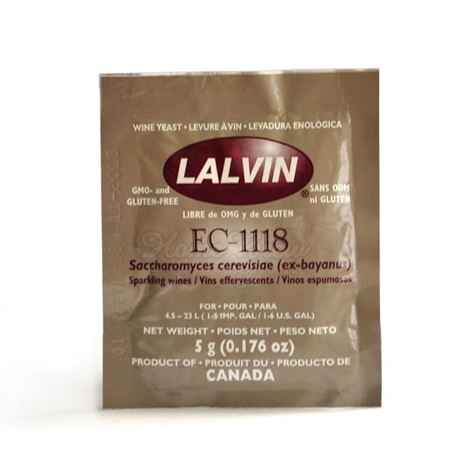 Lalvin Sparkling Wine Yeast EC1118 Sachet 5g Ideal for making Cider
