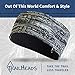 TrailHeads Women's Space Dye Knit Ponytail Headband - black & white
