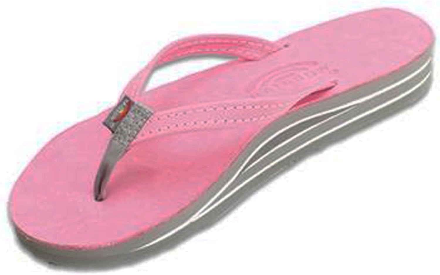 Amazon.com | Rainbow 302Alts Premier Leathr Pink/Grey Womens Thong | Shoes