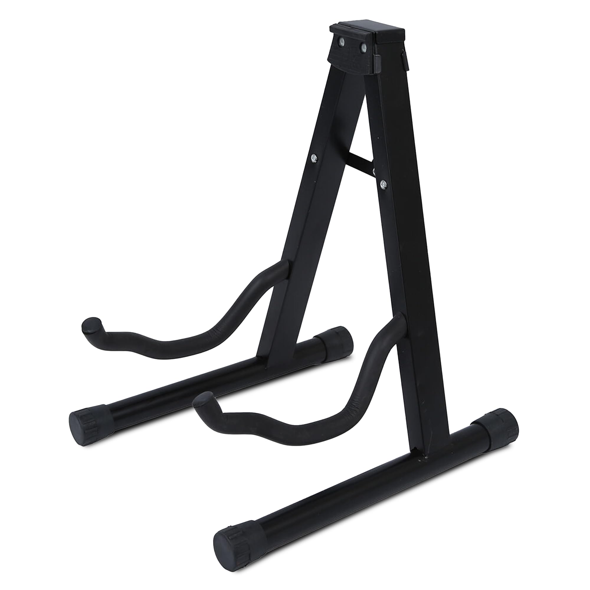KEPLIN Guitar Stand - Universal A Frame Black – Foldable Portable Floor Stand for Acoustic Electric & Bass Guitars, Lightweight Compact Guitar Holder for Home Studio Stage Practice Gig Musicians