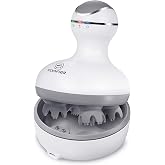 COMFIER Scalp Massager for Hair Growth, Electric Head Massager, Tangle-Free | Cordless 4-Head Kneading with 84 Massage Nodes, 2 Speeds, Dual-Direction Rotation, Soft Silicone Heads and Charging Base