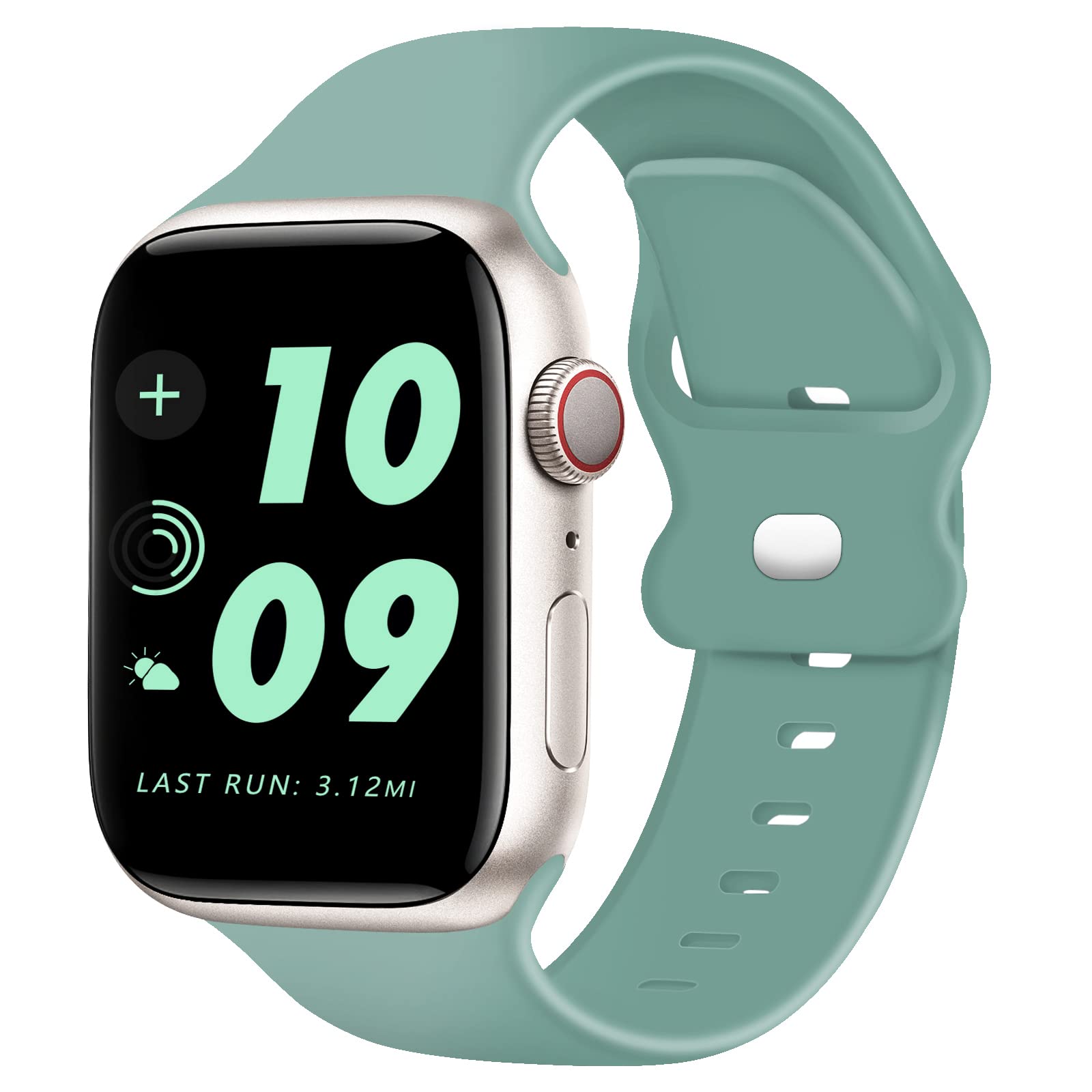 TopPerfekt Silicone Straps Compatible with Apple Watch Strap 41mm 40mm 38mm for Women Men, Classic Soft Breathable Sport Replacement Bands for iWatch Series 8 7 6 5 4 3 2 1 SE Ultra