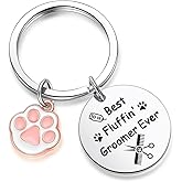 ZNOSVEI Dog Groomer Keychain Dog Groomer Gift Dog Hairdresser Keychain Pet Beautician Gift