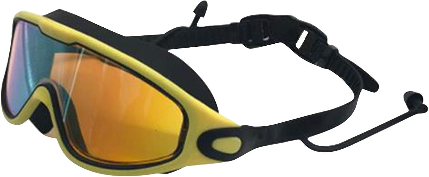Swimming Goggles Adults with Earplugs Big Frame WideVision Swim
