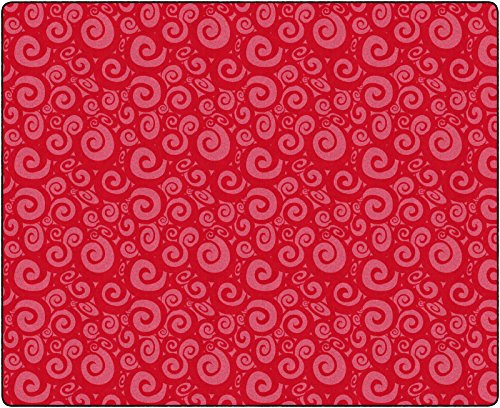 Flagship Carpets Swirl Tone on Tone Carpet for Children's Classroom and Bedroom…