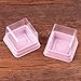Single Clear Plastic Mooncake Box with Transparent Lids and Sealing Lables, 50 Sets (100G Pink)