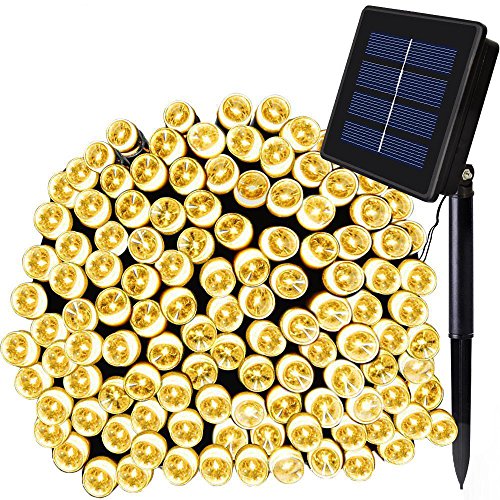 Solarmks Solar String Lights Outdoor Waterproof 72 ft 200 LED Fairy String Lights, Ambiance Lighting for Garde