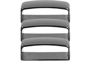 Healvian 3pcs 4.0cm Zinc Alloy Belt Loop Buckles Replacement Belt Keepers for Men’s Webbing Strap Ends,