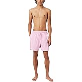 Lacoste Men's Mid Length Monochrome Swim Trunks