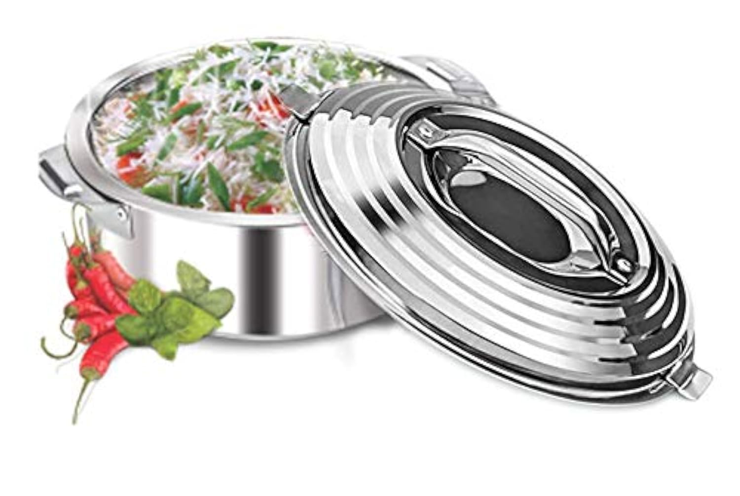 Stainless Steel Serving Pot,Casserole,Hotpot,Chapati Box,Chapati Container,Serving pot,Stainless Steel innovative kitchenware roti saver pack of 1