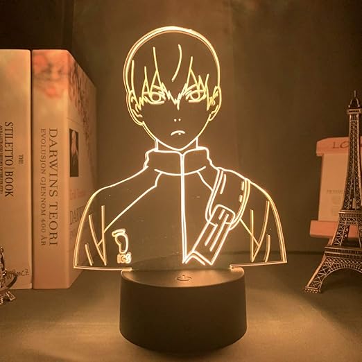 lampara de ilusion 3d luz de noche led anime haikyuu hinata shoyo sugaw koushi kageyama tobio figura con sensor de movimiento regalo