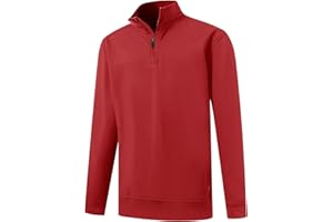 M MAELREG Boys Long Sleeve Quarter Zip Pullover Fleece Warmth Mock Neck Solid Youth Sweatshirt Winter Clothes for Kids