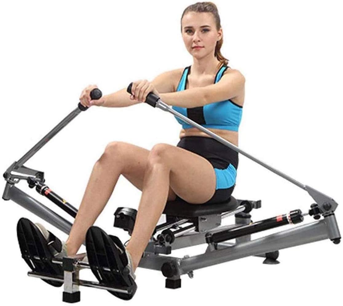 Rowing Rower Exercise Machine Folding Girls Tummy Body Movement for Home Use Simple Fitness Equipment