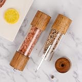 Haomacro Premium Acrylic Salt and Pepper Grinder Set with Adjustable Ceramic view 5