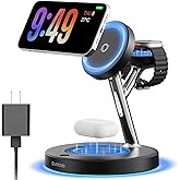 New 3 in 1 Charging Station for Apple Compatible with Magsafe Charger Stand for iPhone 17 16 15 14 13 12 Wireless Charging Station for AirPods Wireless Charger for iWatch Series