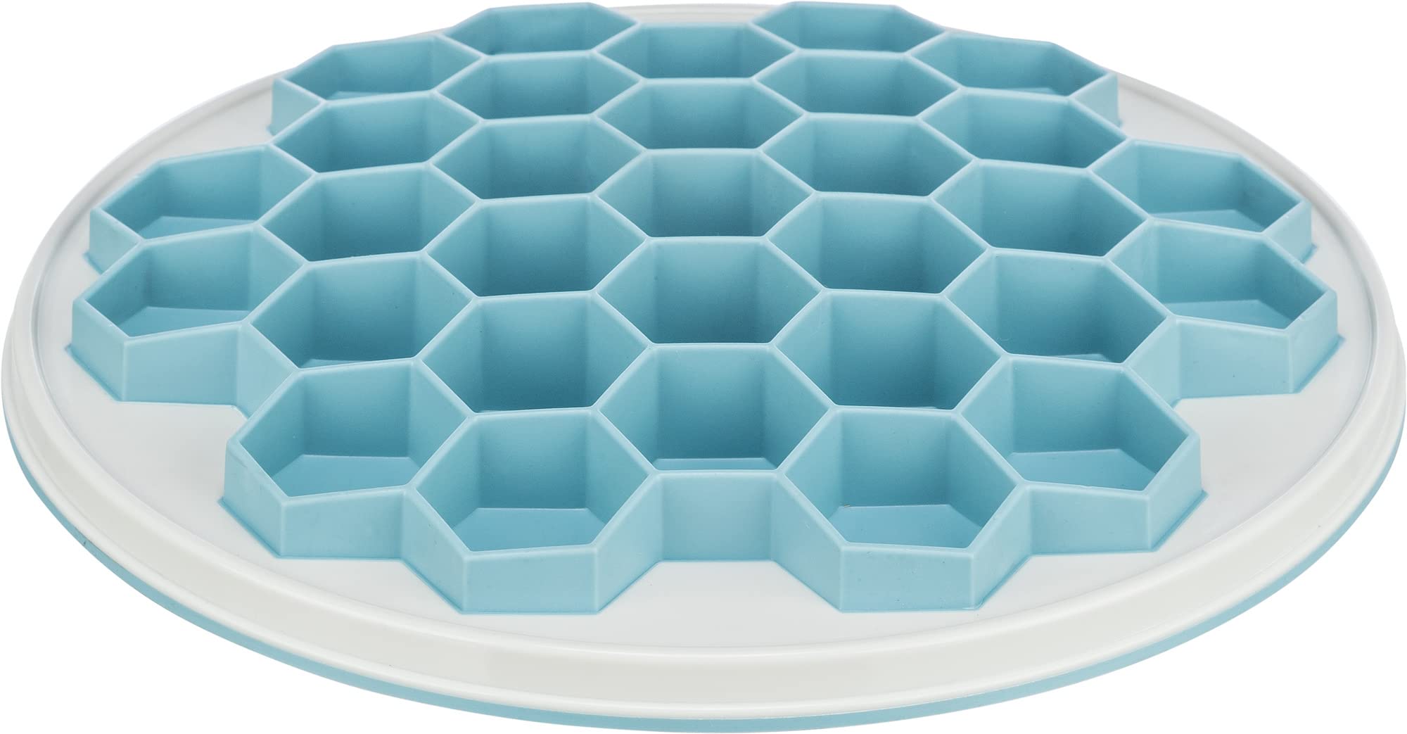 Hive Slow Feeding plate, plastic/TRP/TPE, ø 30 cm, grey/blue