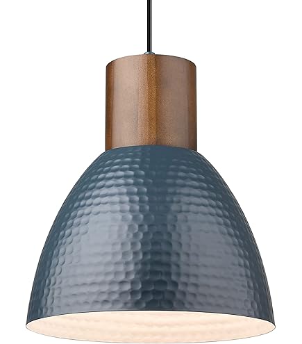 ELYONA 2 Pack Large Ash Wood Pendant Light Fixtures 16 Inch