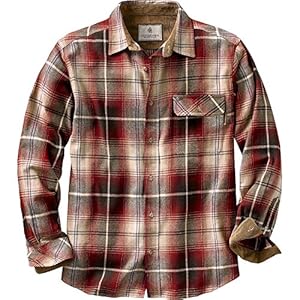 Legendary Whitetails Buck Camp Flannels Brick Plaid Large