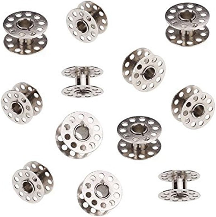 RuiChy 20pcs Metal Bobbin Spool for Home Sewing Machine