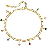 Yumikoo 18k Gold Plated Anklet Ankle Bracelets for Women