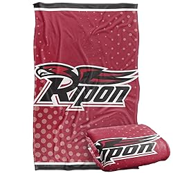 Ripon College Red Hawks Blanket, 36"x58" Logo
