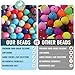Silicone Beads for Keychain Making, Necklace, Bracelet Making Kit (9mm, 250PC, Original) - Jewelry Making Kit - Silicone Beads
