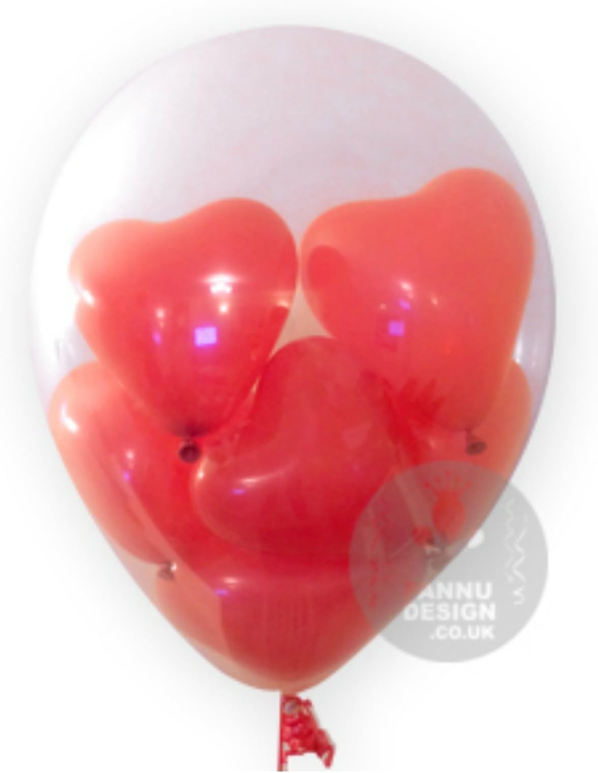 50 X 5" inch Red heart shape balloons for valentines wedding anniversaries party