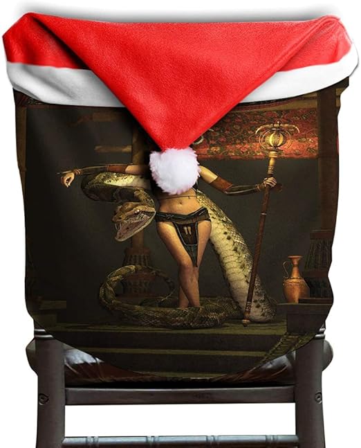 Amazon Com Gultmee Santa Hat Chair Covers Christmas Seat Cover