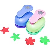 Cady Craft Punch 2-Inch Flowers Paper Punches eva Scrapbooking Punch 2pcs Flowers Set NO.1