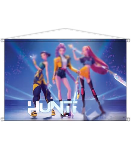 UJBVCX KPop Demon Hunters Set van 9 posters, wandcollage, kamerposter
