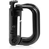 6 Pack 2.12“ Tactical Locking D Ring Plastic Carabiner Backapck Molle Hook Clip for Webbing Straps Bag