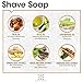 Era Organics Premium Shaving Soap Bar – Sulfate Free, Nourishing Plant Based Shave Soap for Men with Dry, Sensitive Skin (3.5 oz) Olive Oil, Palm Oil, Ginger Root & White Oak Bark in Sage Lemongrass