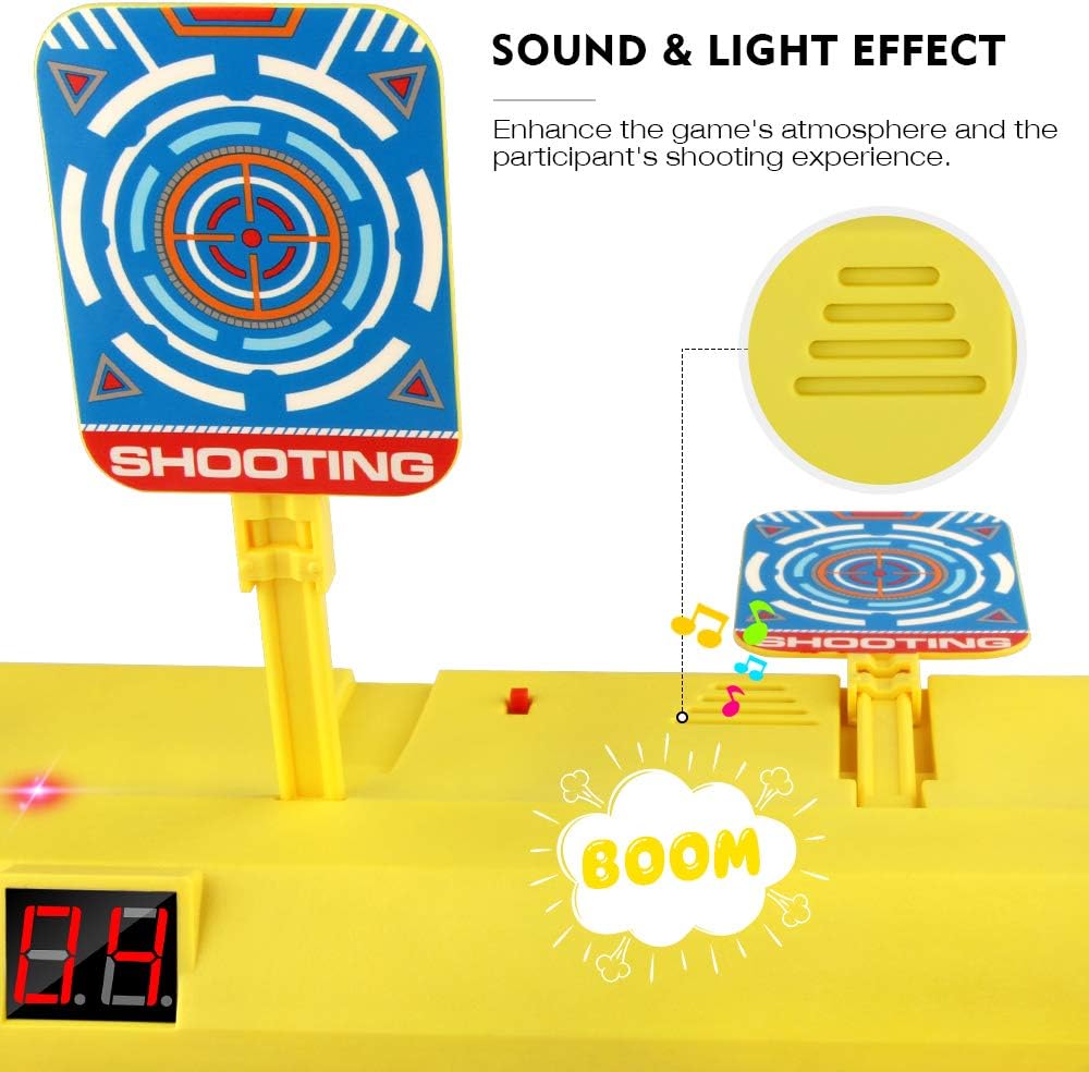Blasland Digital Target - Electronic Auto Scoring Reset Shooting Digital Target Toy with 4 Targets (20 Pcs Darts and 1 Hand Wrist Band Included): Toys & Games