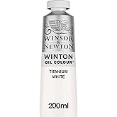 Winsor &amp; Newton Winton Oil Color, 200ml Tube, Titanium White | High-quality pigments, Durable, Lightfast, Permanent, Uniform Consistency, Great Pigment Load