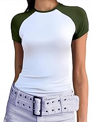 Abardsion Trendy Baby Tees for Women Y2K Shirts
