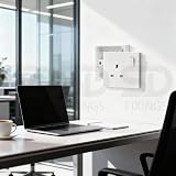 eMarkooz Single Switched Socket Wall 1 Gang Plug BS1363 13 Amp White view 6