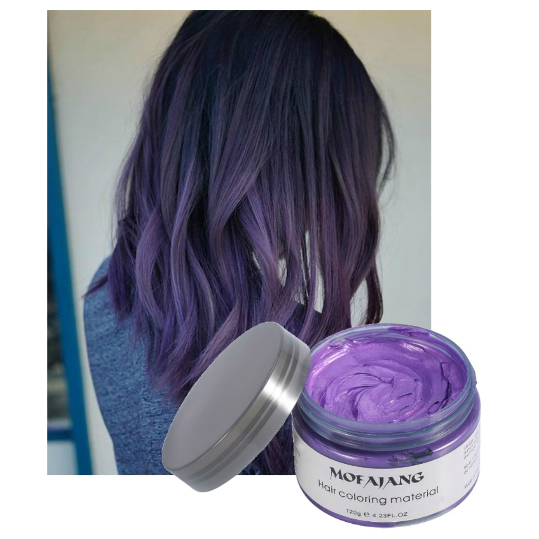 Amazon.com : Vakker Hair Wax Color Styling Cream Mud 