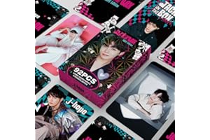 haianallo Kpop Star Merch 92 PCS JHOPE Personal Album Peripheral Small Card Double-Sided LOMO Cards, 60 PCS Photocards and 32 PCS Music Stickers