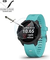 MWOOT 4pk Tempered Glass Screen Protector for Garmin Forerunner 45 245 55 S60 view 3