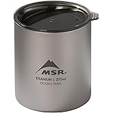 MSR Titan Ultralight Titanium Double Wall Camp Mug with Lid