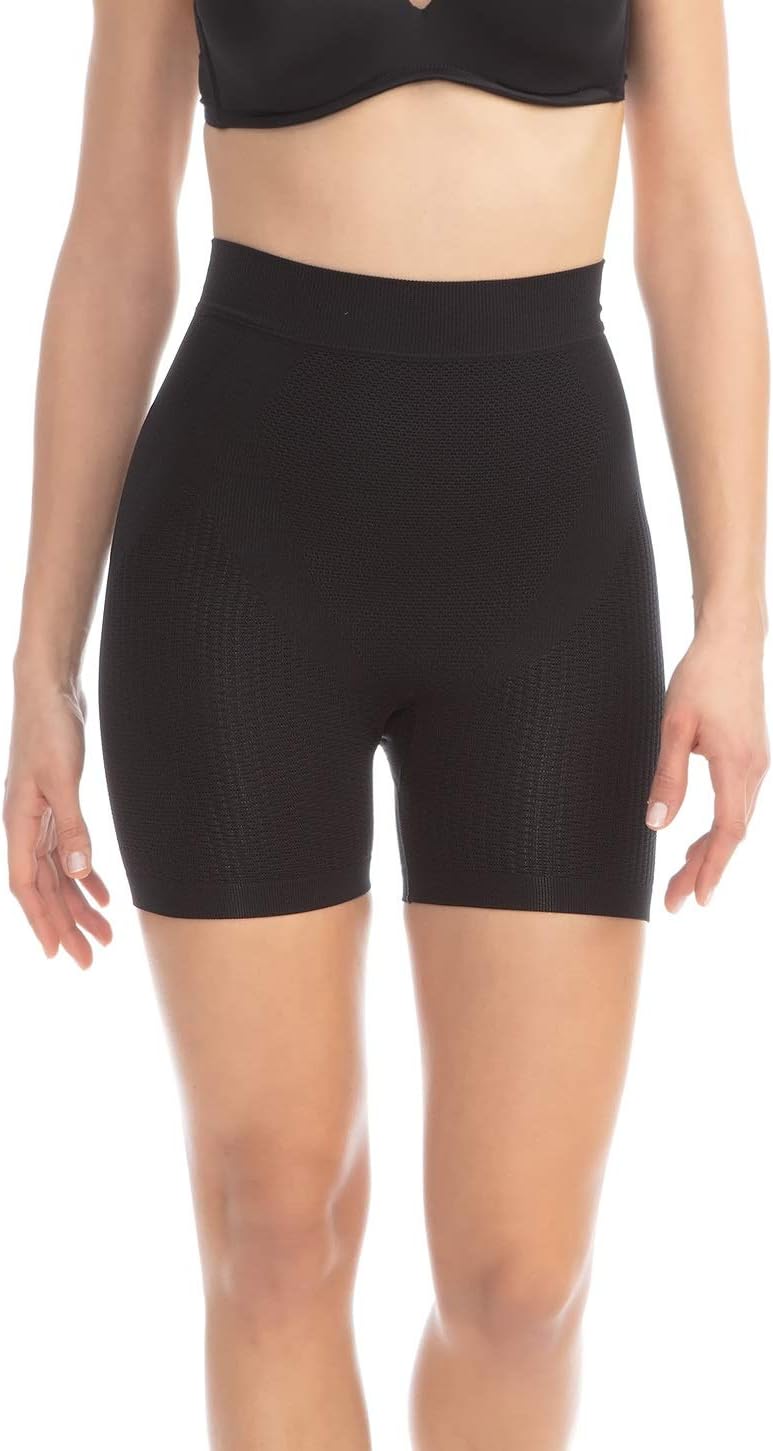 FarmacellMid Thigh Shorts for Women Made in Italy - Seamless Tummy Control Shapewear Push-Up Anti-Cellulite - 302